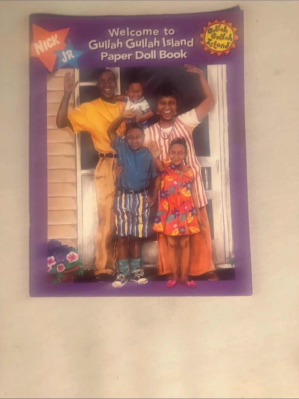 Vintage Collectible Welcome to Gullah Gullah Island Paper Doll Book - Purple